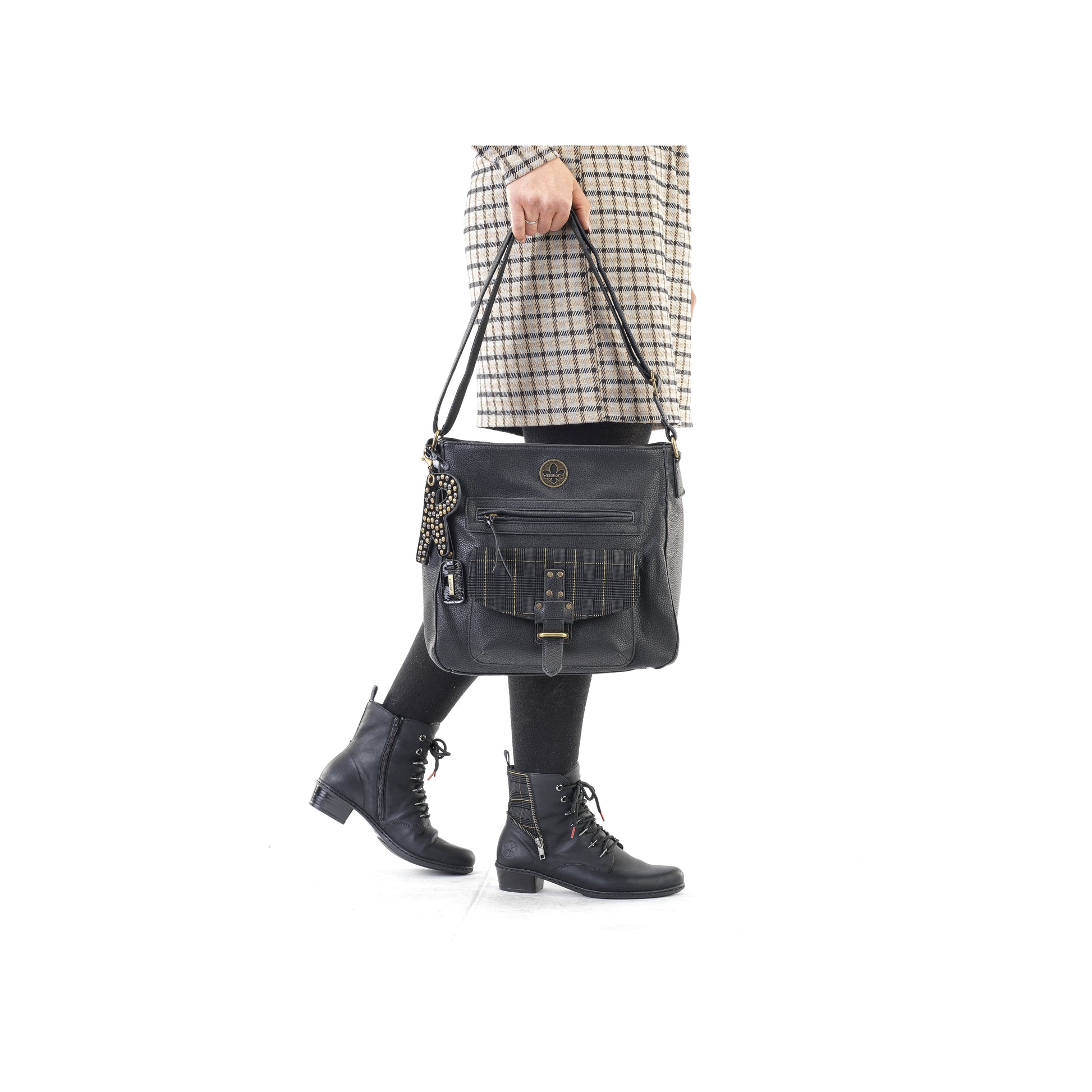 Black Zip Bags for Women | Rieker H1340-00