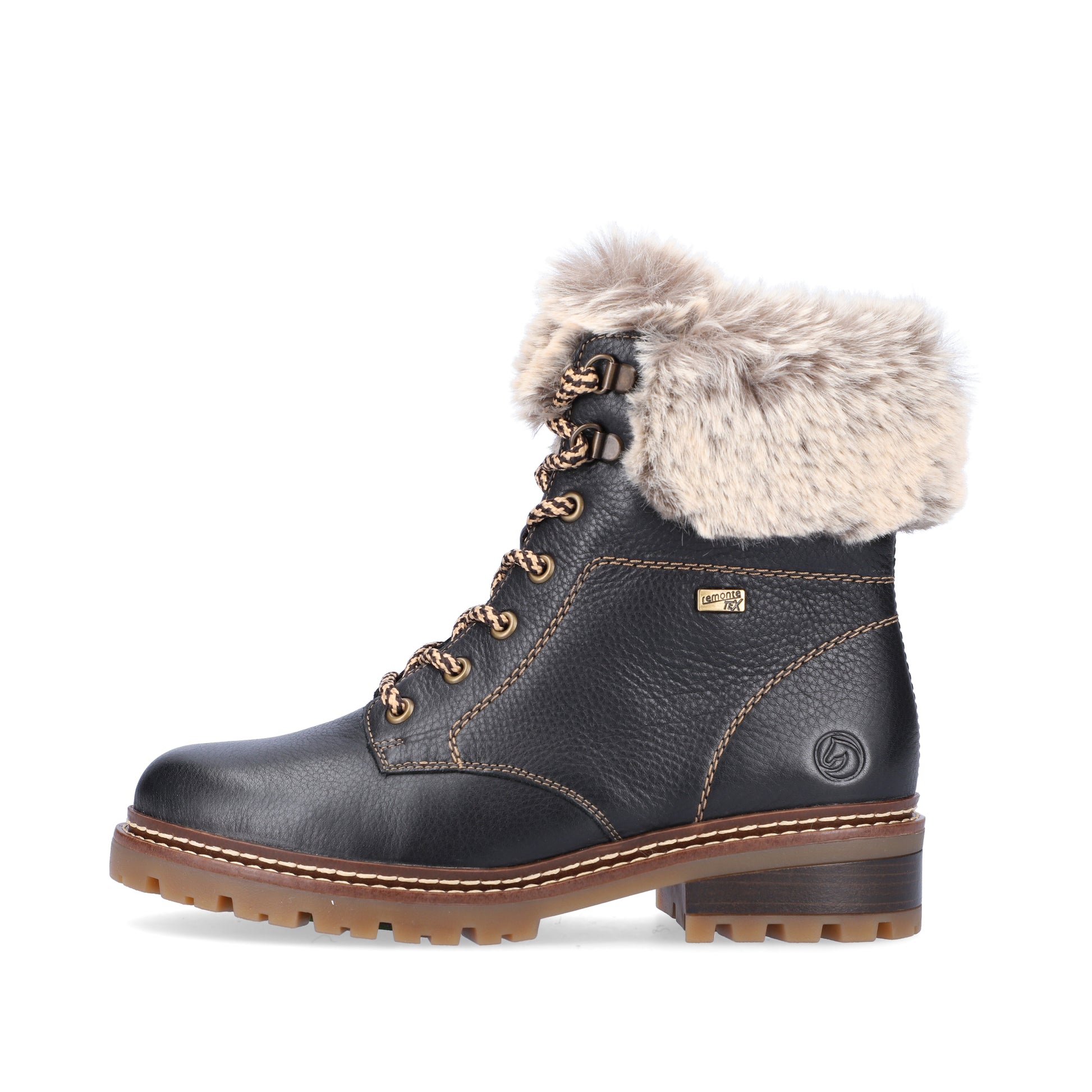 Black Zip Boots for Women | Remonte D0B74-01
