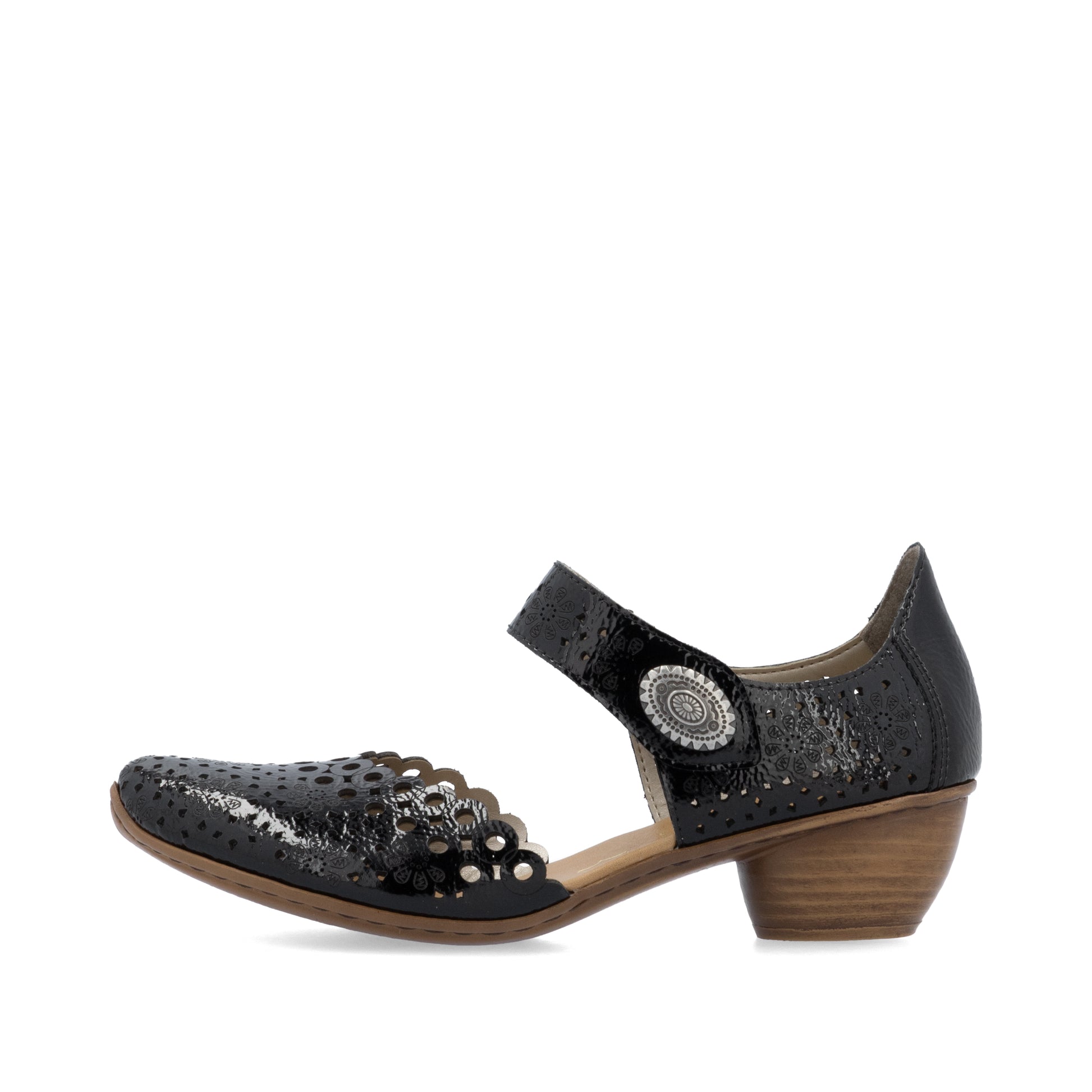 Black Hook & Loop Shoes for Women | Rieker 43753-02