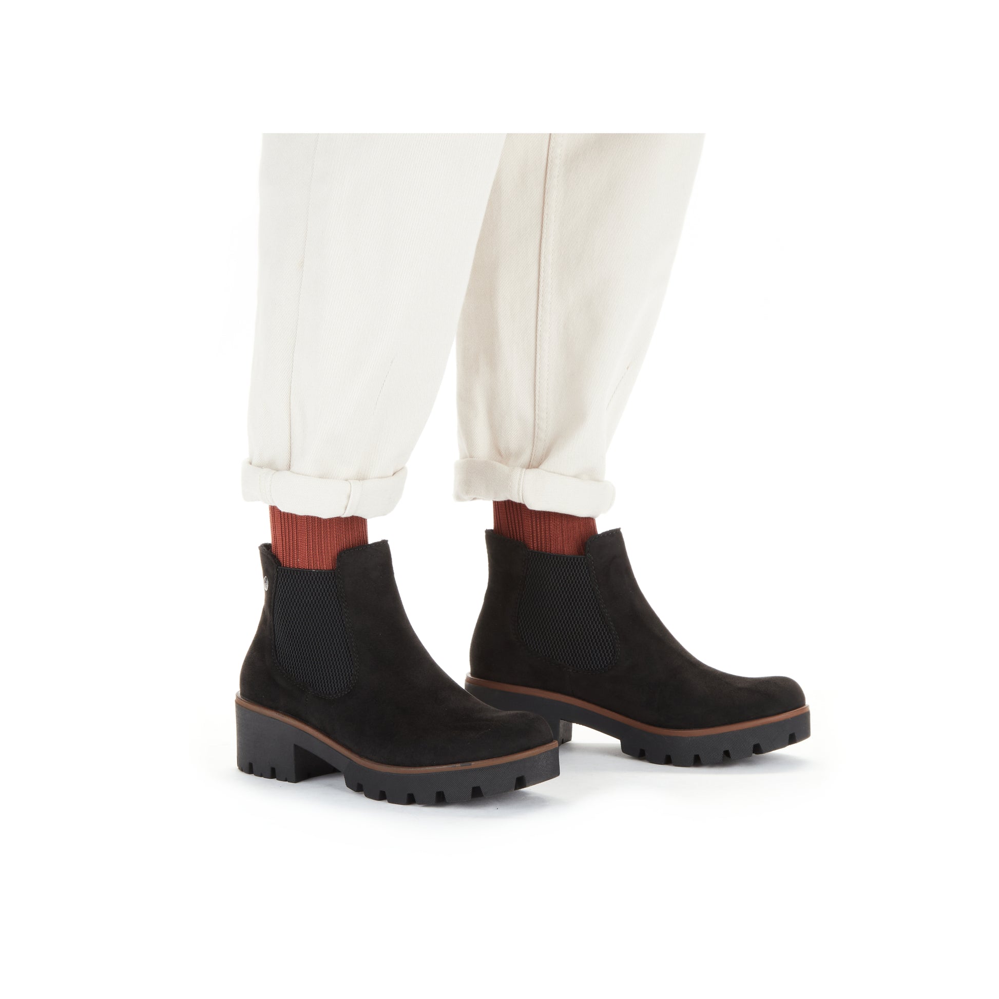Black Elasticated Boots for Women | Rieker 79265-00
