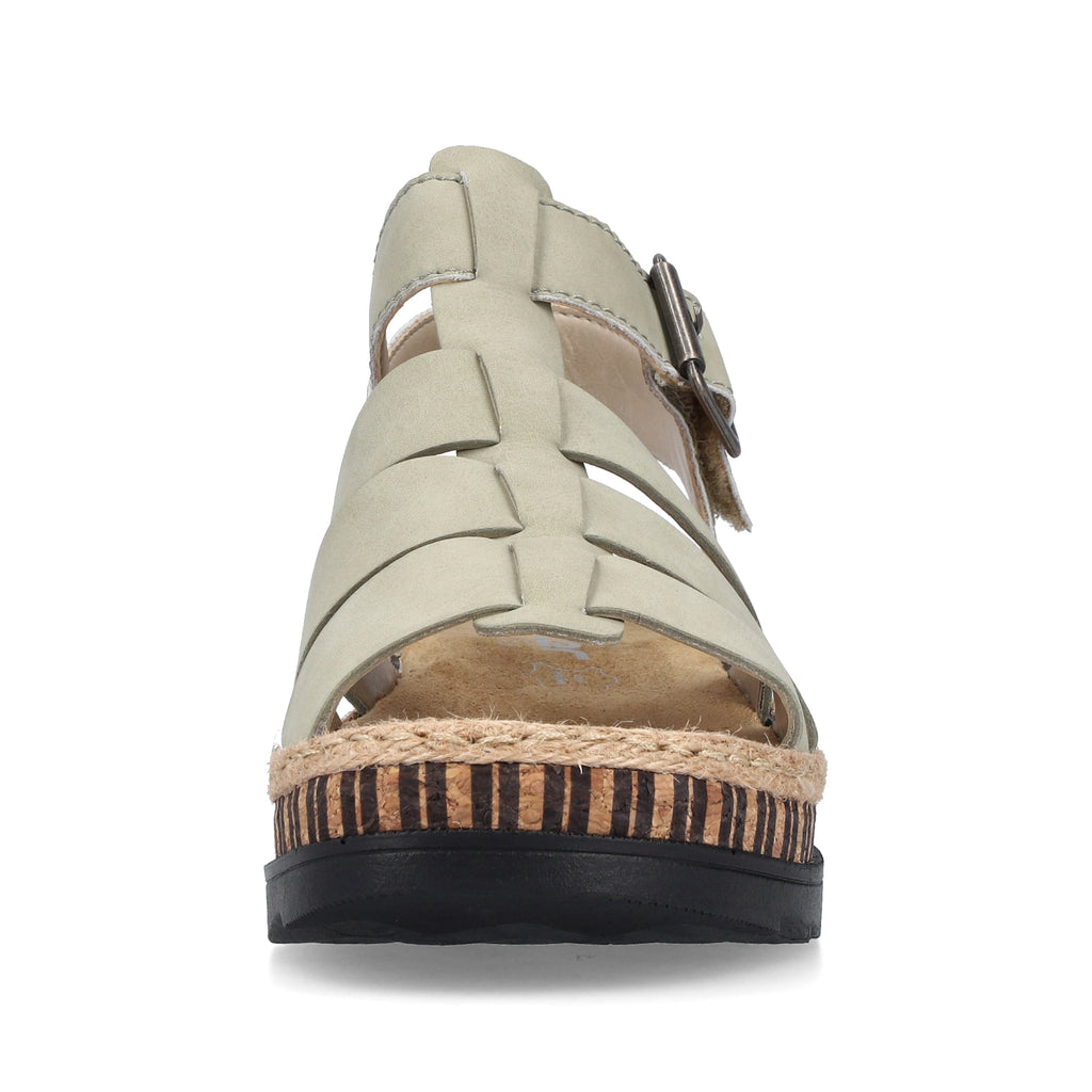 Green Hook & Loop Sandals for Women | Rieker V7904-52