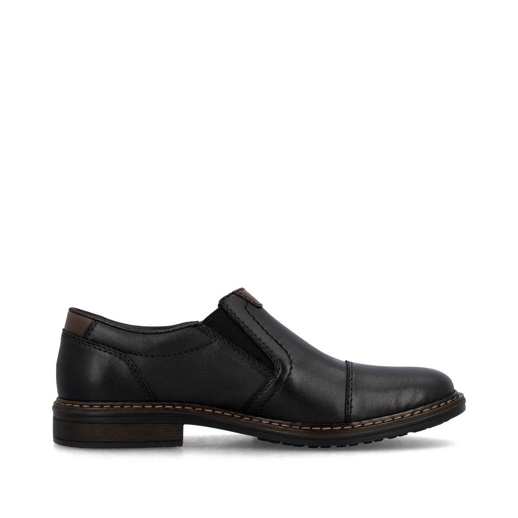 Black Elasticated Shoes for Men | Rieker 17659-00