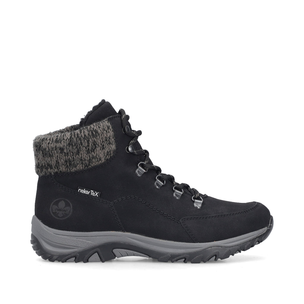 Black Elasticated Boots for Women | Rieker M9610-00
