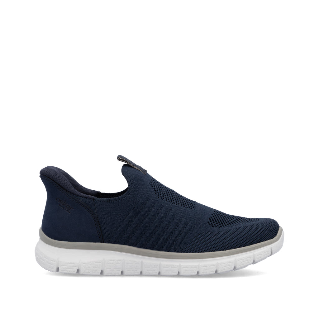 Blue Elasticated Shoes for Men | Rieker B6659-14