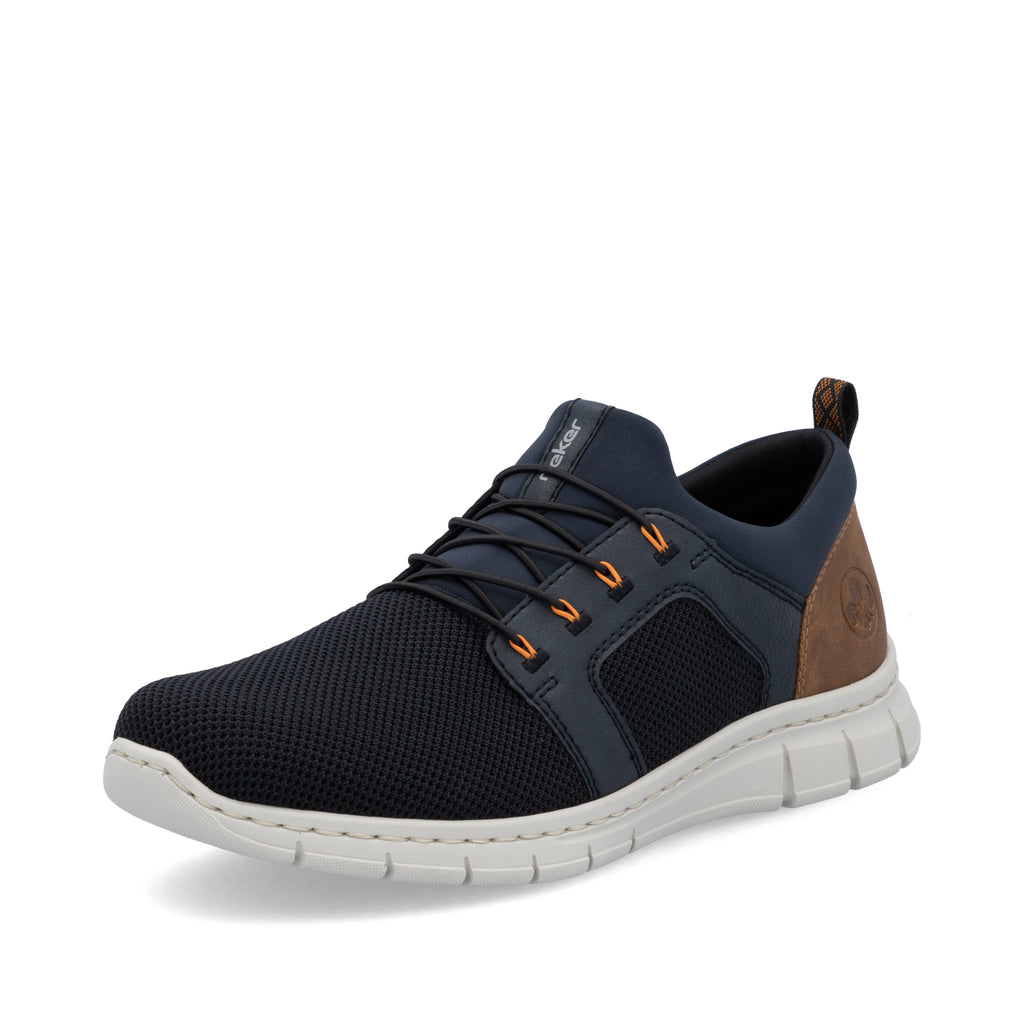 Blue Elasticated Shoes for Men | Rieker B7796-14