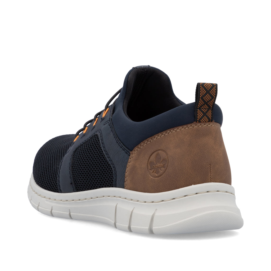 Blue Elasticated Shoes for Men | Rieker B7796-14