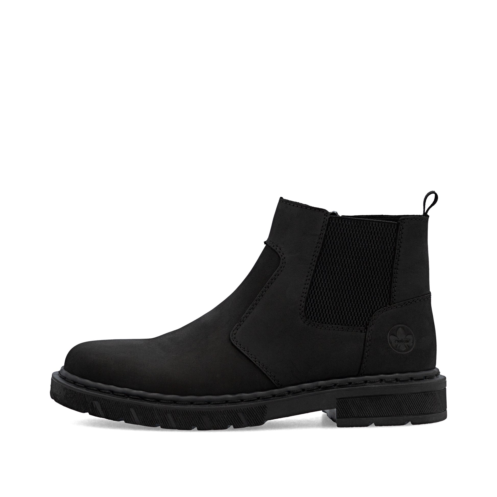 Black Zip Boots for Men | Rieker 31650-00