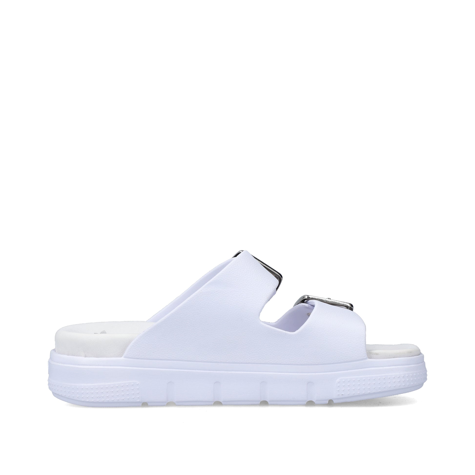 White Buckle Sandals for Women | Rieker P2180-80