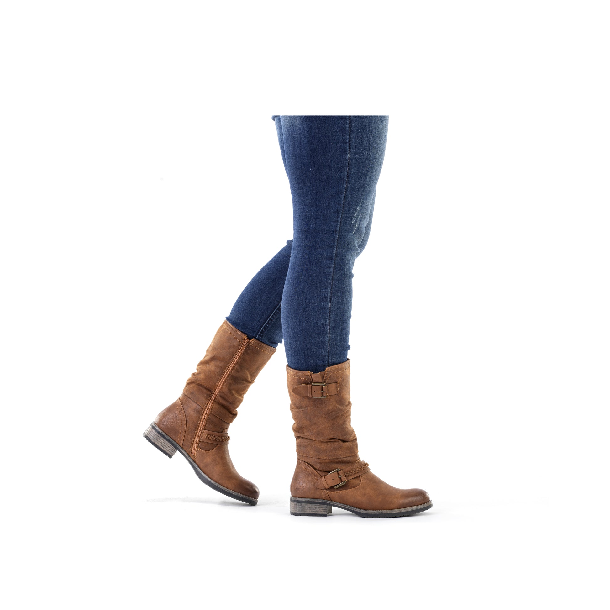 Brown Zip Boots for Women | Rieker 98860-22