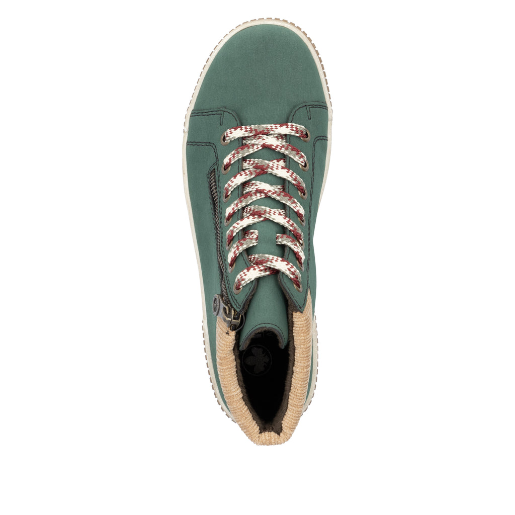Green Zip Boots for Women | Rieker N0709-54