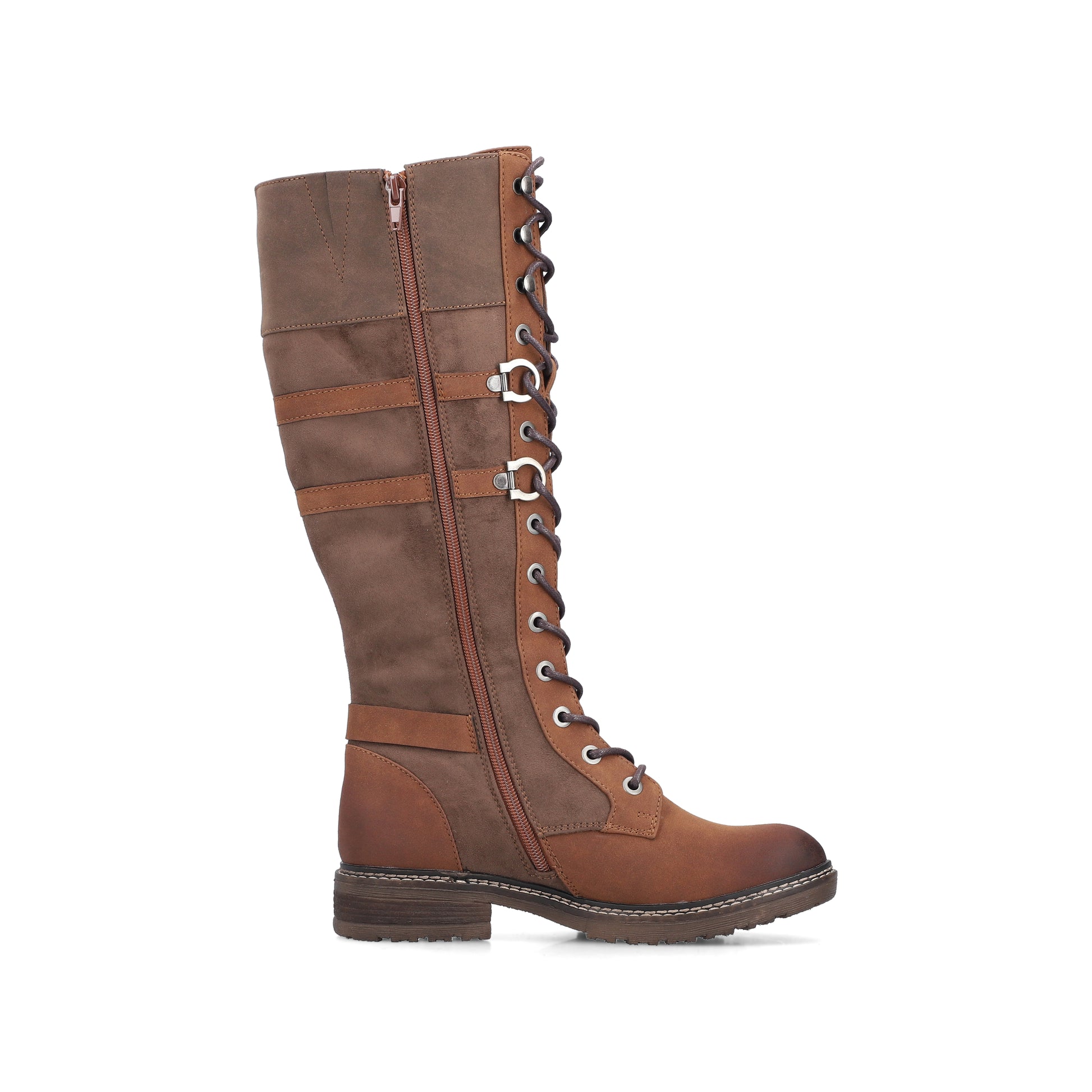 Brown Zip Boots for Women | Rieker 94732-25