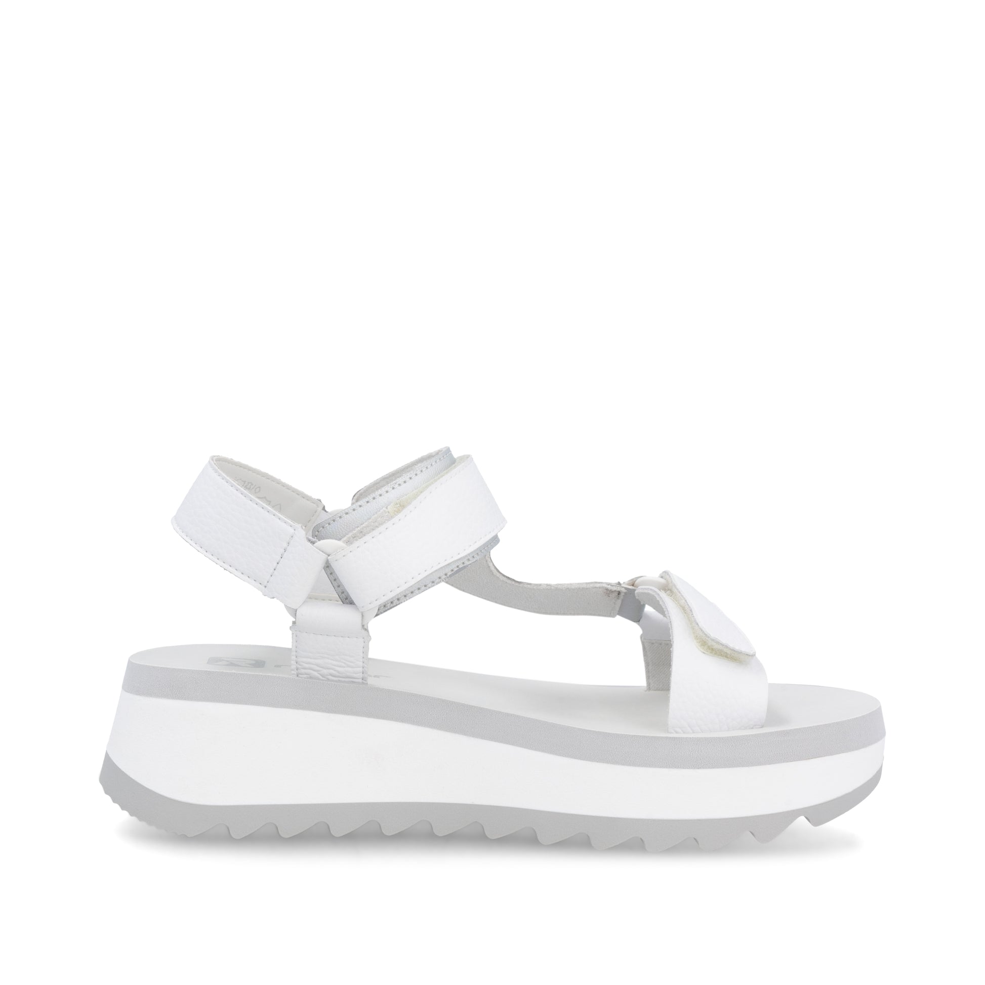White Hook & Loop Sandals for Women | Rieker W3051-80
