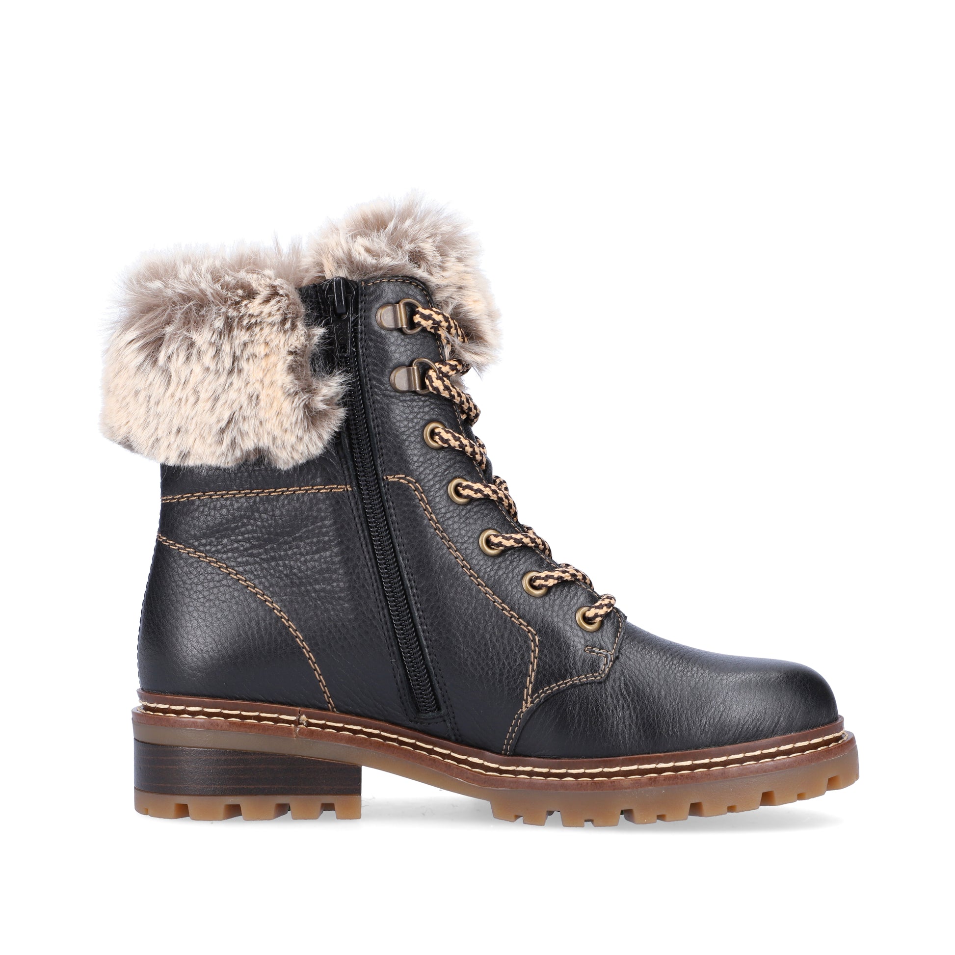 Black Zip Boots for Women | Remonte D0B74-01