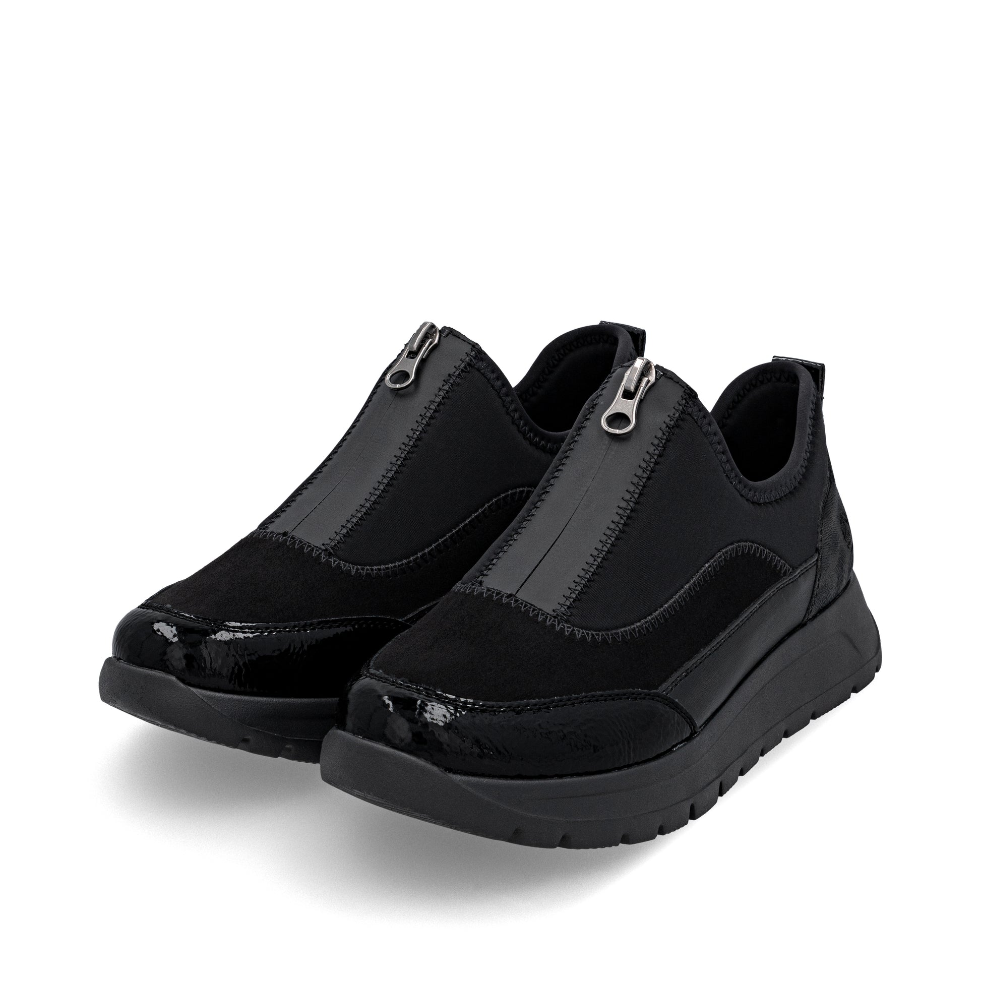 Black Zip Shoes for Women | Remonte D2V01-04