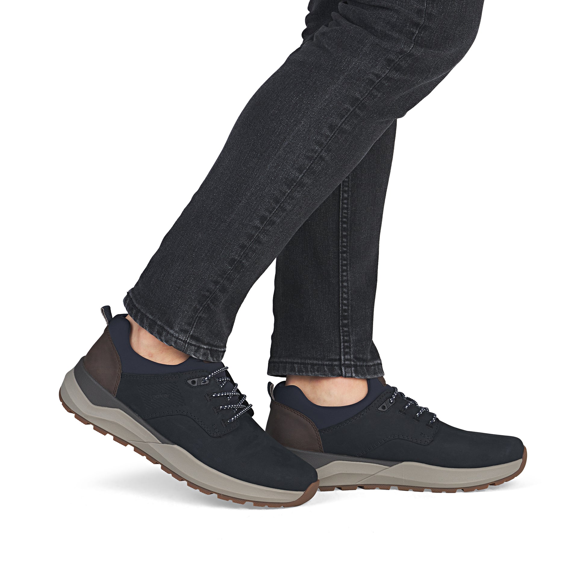 Blue Elasticated Shoes for Men | Rieker 06050-14