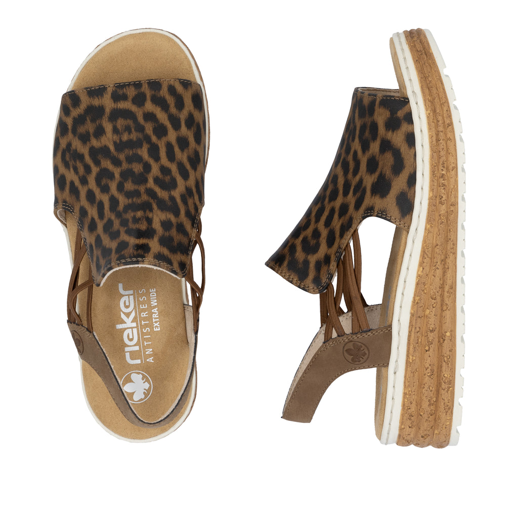 Multi Elasticated Sandals for Women | Rieker 62741-90