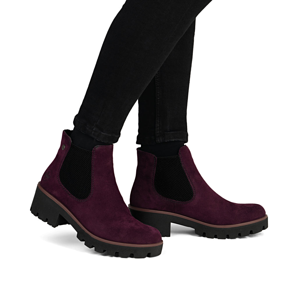 Red Elasticated Boots for Women | Rieker 79265-30