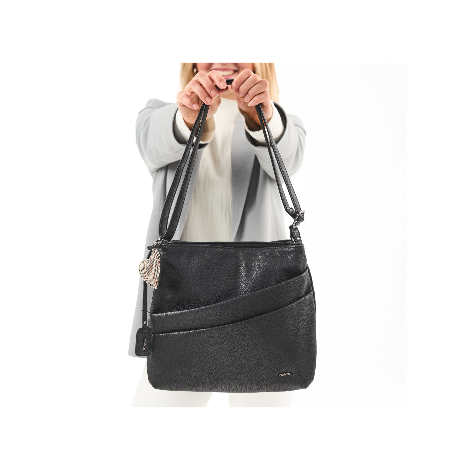 Black Zip Bags for Women | Rieker H1005-02