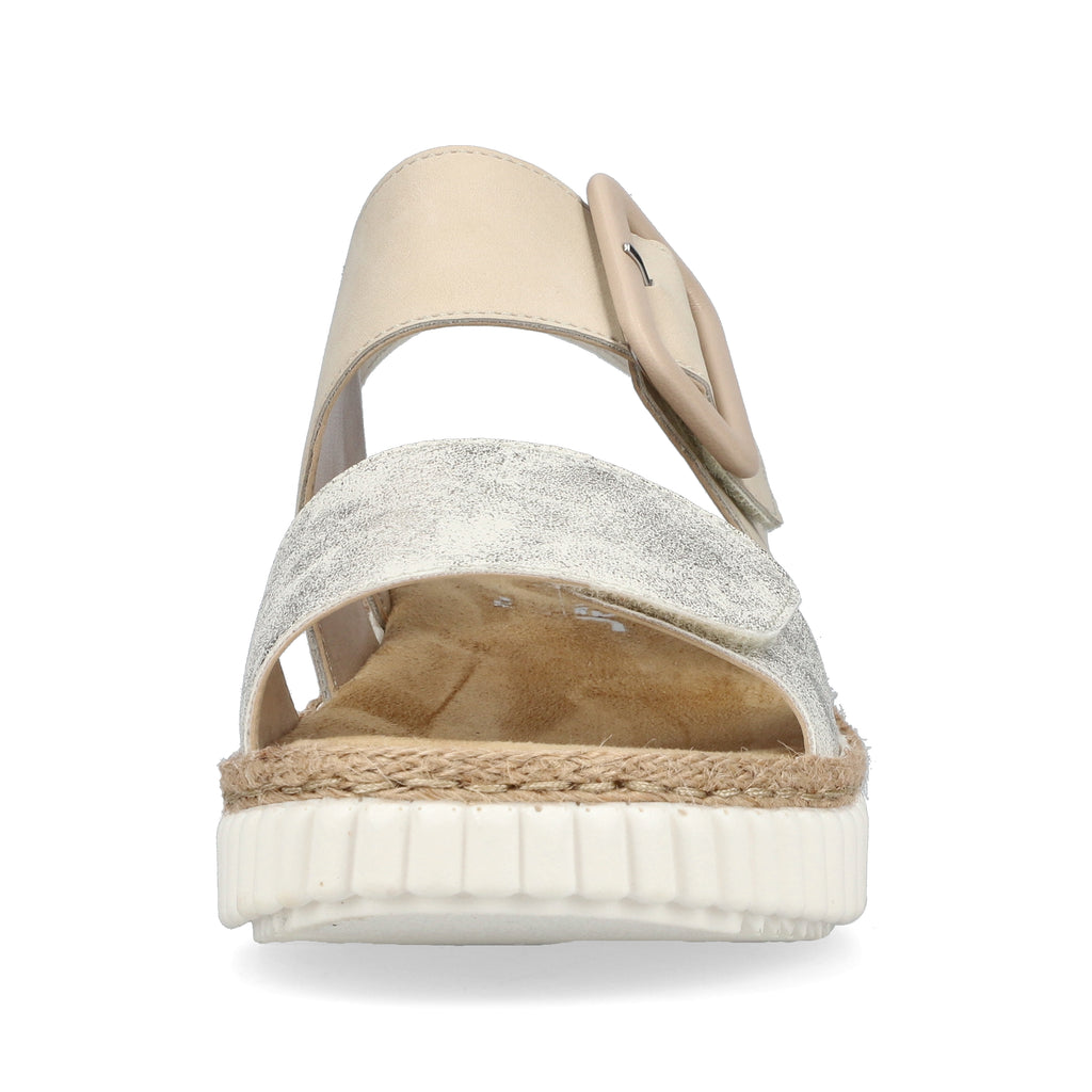 Beige Hook & Loop Sandals for Women | Rieker 69260-60