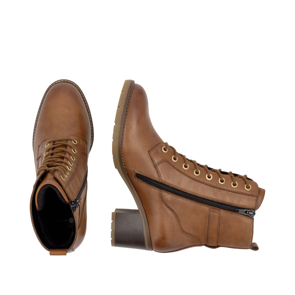 Brown Zip Boots for Women | Remonte D2A74-24