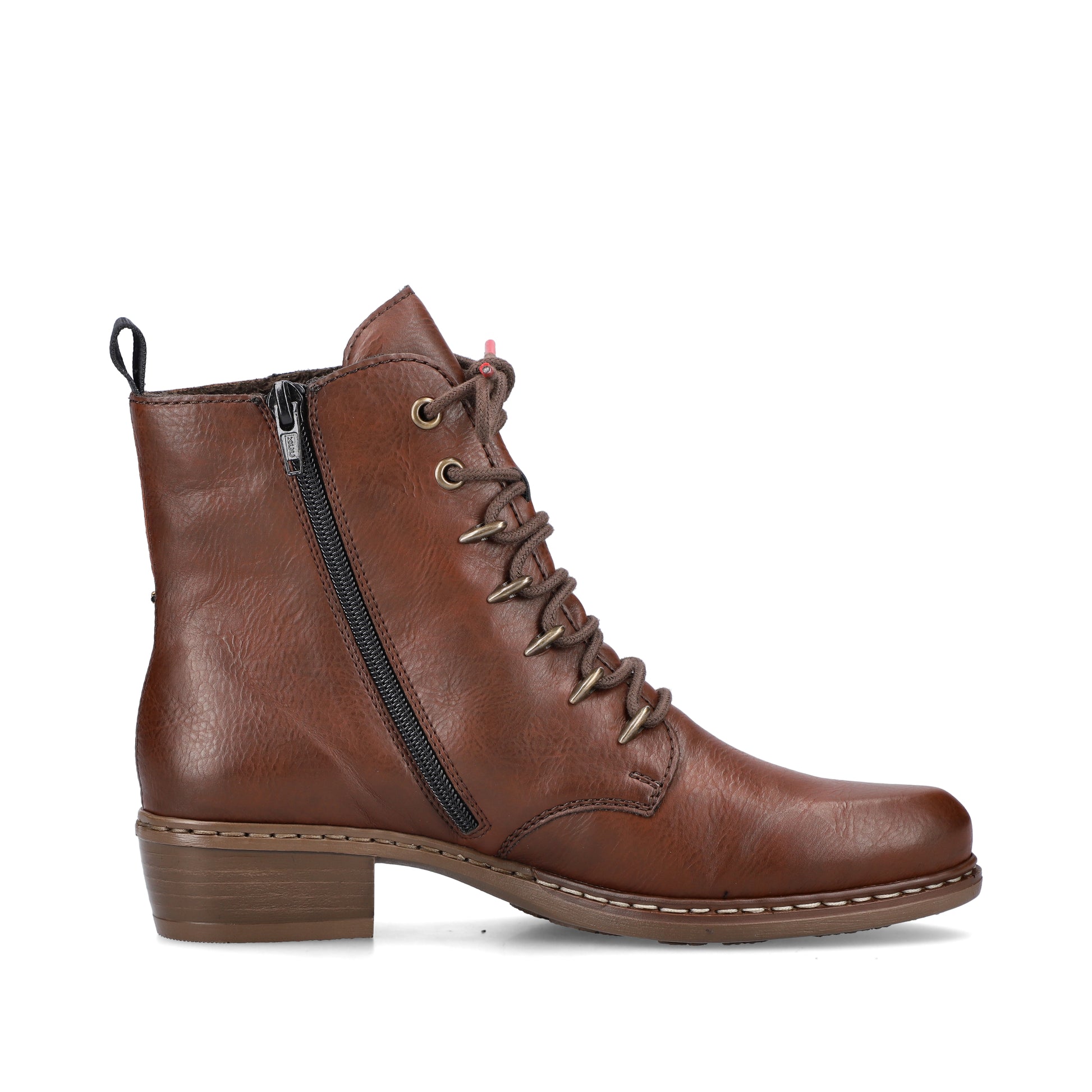Brown Zip Boots for Women | Rieker Y0800-24