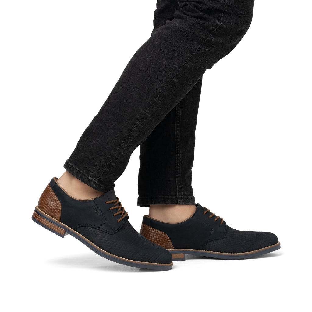 Blue Elasticated Shoes for Men | Rieker 13509-14