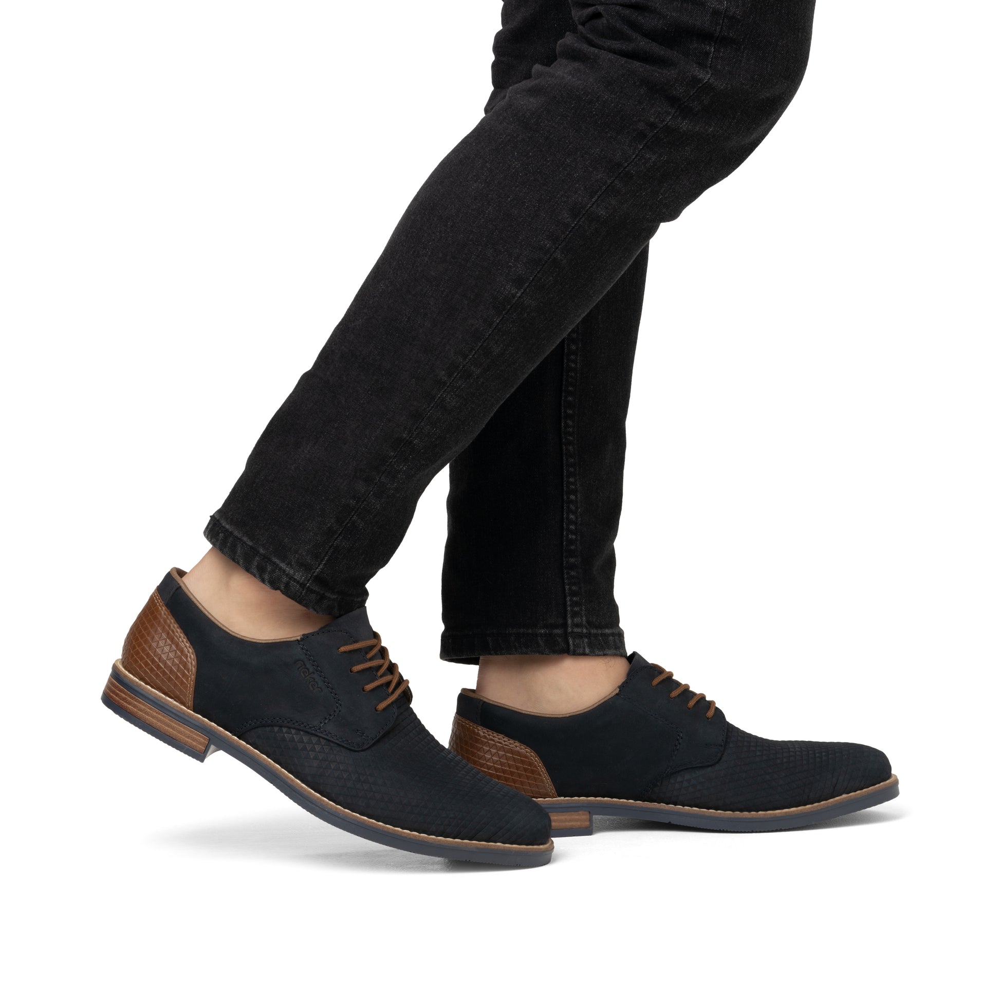 Blue Elasticated Shoes for Men | Rieker 13509-14