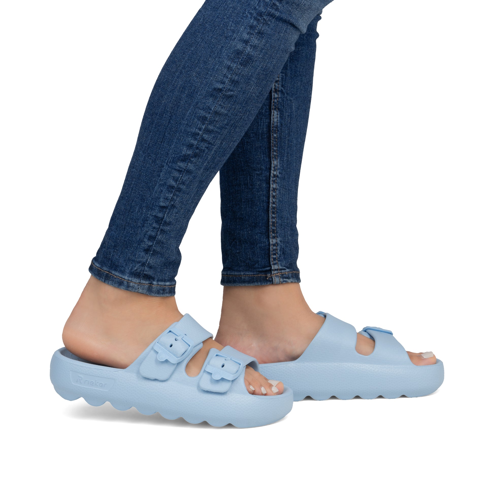 Blue Buckle Sandals for Women | Rieker P2450-10