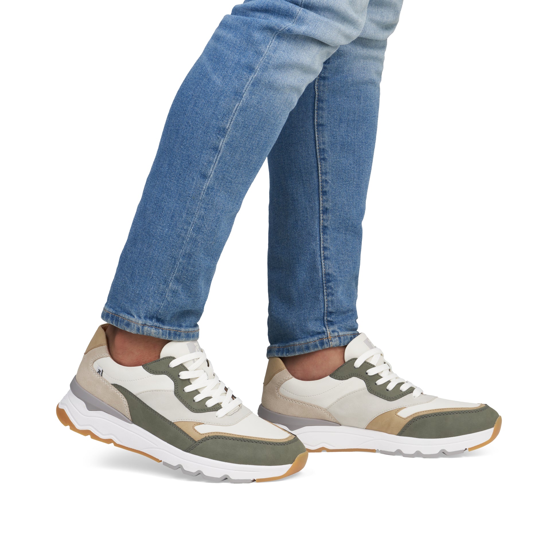 White Elasticated Shoes for Men | Rieker U0906-82