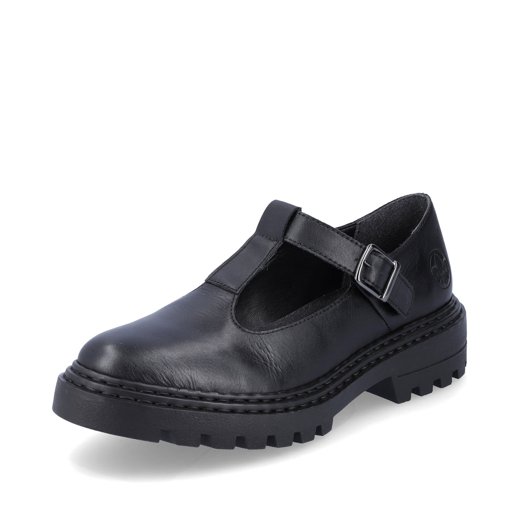 Black Buckle Shoes for Women | Rieker Z9664-00
