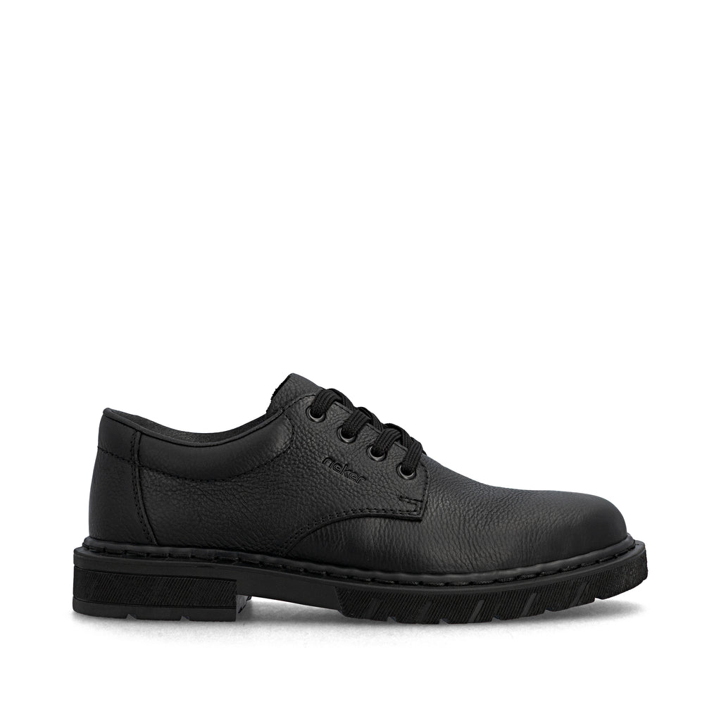 Black Elasticated Shoes for Men | Rieker 31610-00