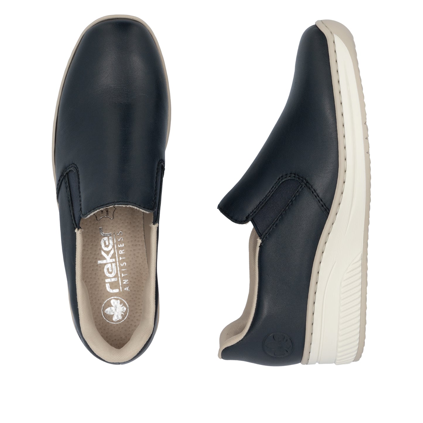 Rieker Women's Casual Slip-on Shoe - Blue | 48761-14