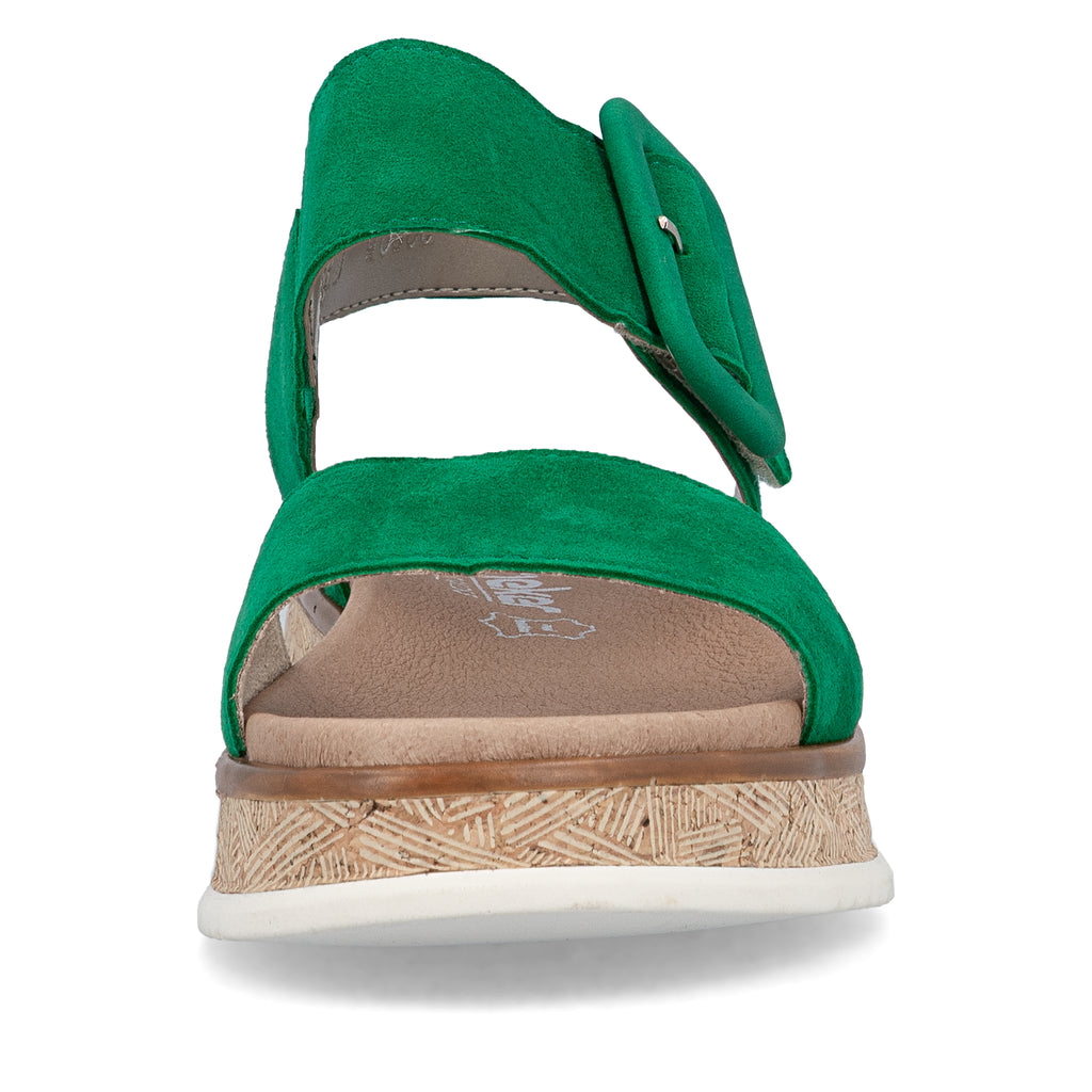Green Hook & Loop Sandals for Women | Rieker W0800-52