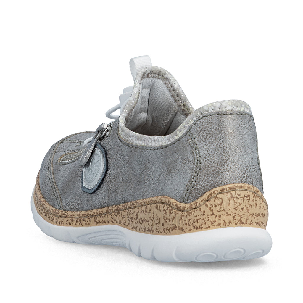 Grey Elasticated Shoes for Women | Rieker N4263-40