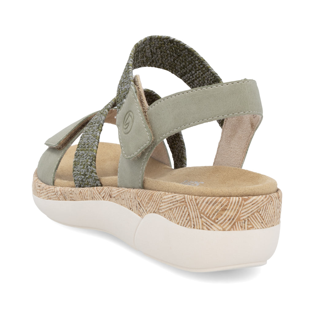 Green Hook & Loop Sandals for Women | Remonte R6861-52
