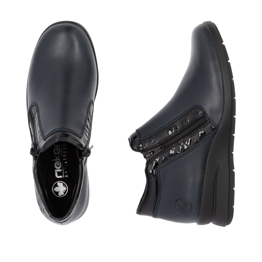 Blue Zip Boots for Women | Rieker L4883-14