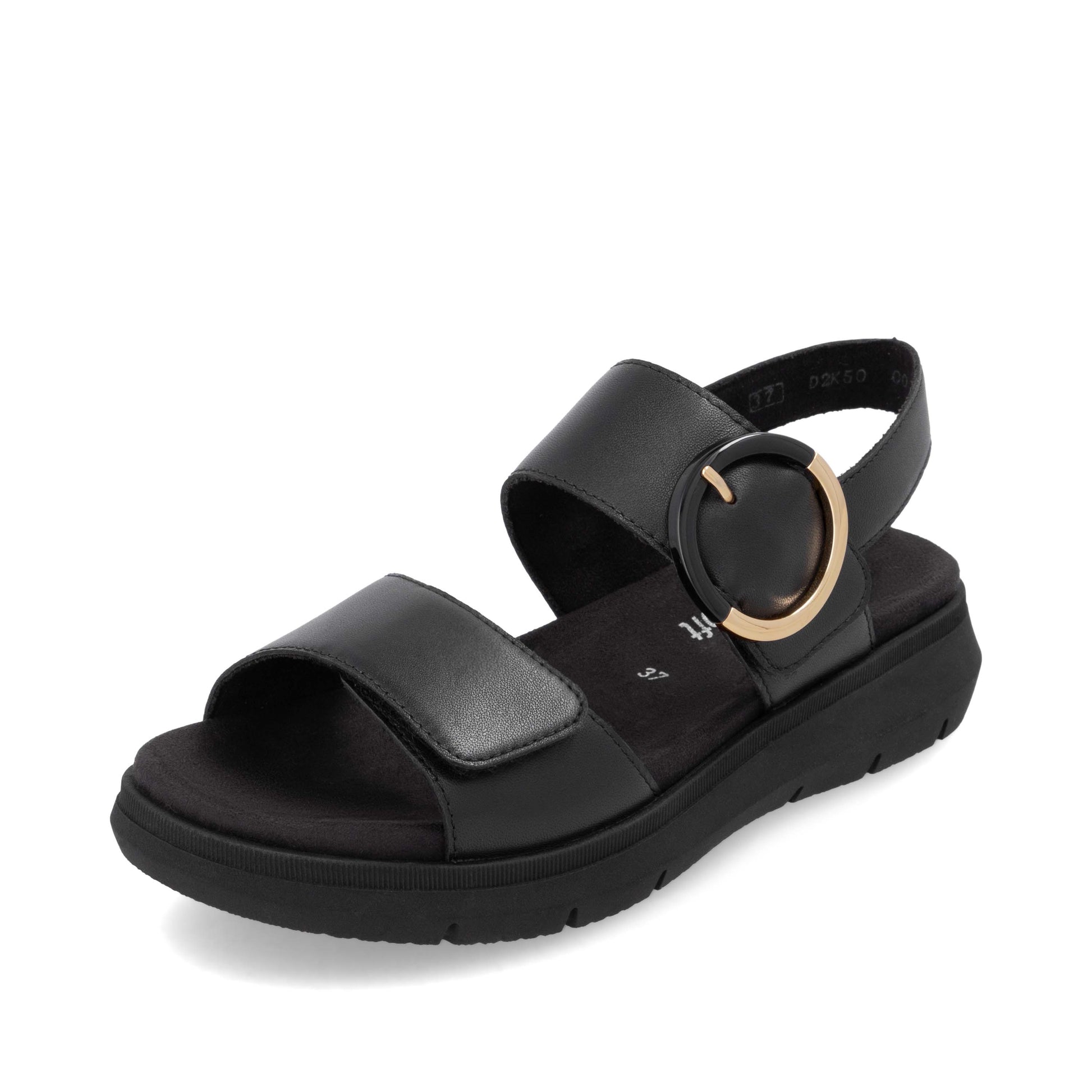 Black Hook & Loop Sandals for Women | Remonte D2K50-00