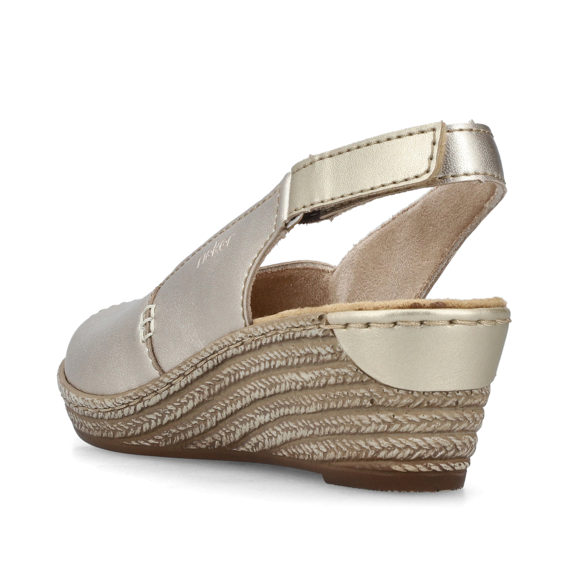 Gold Hook & Loop Sandals for Women | Rieker 62462-90