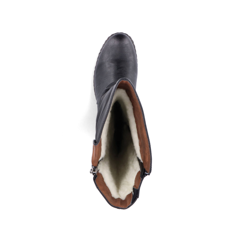 Black Zip Boots for Women | Rieker 93655-00