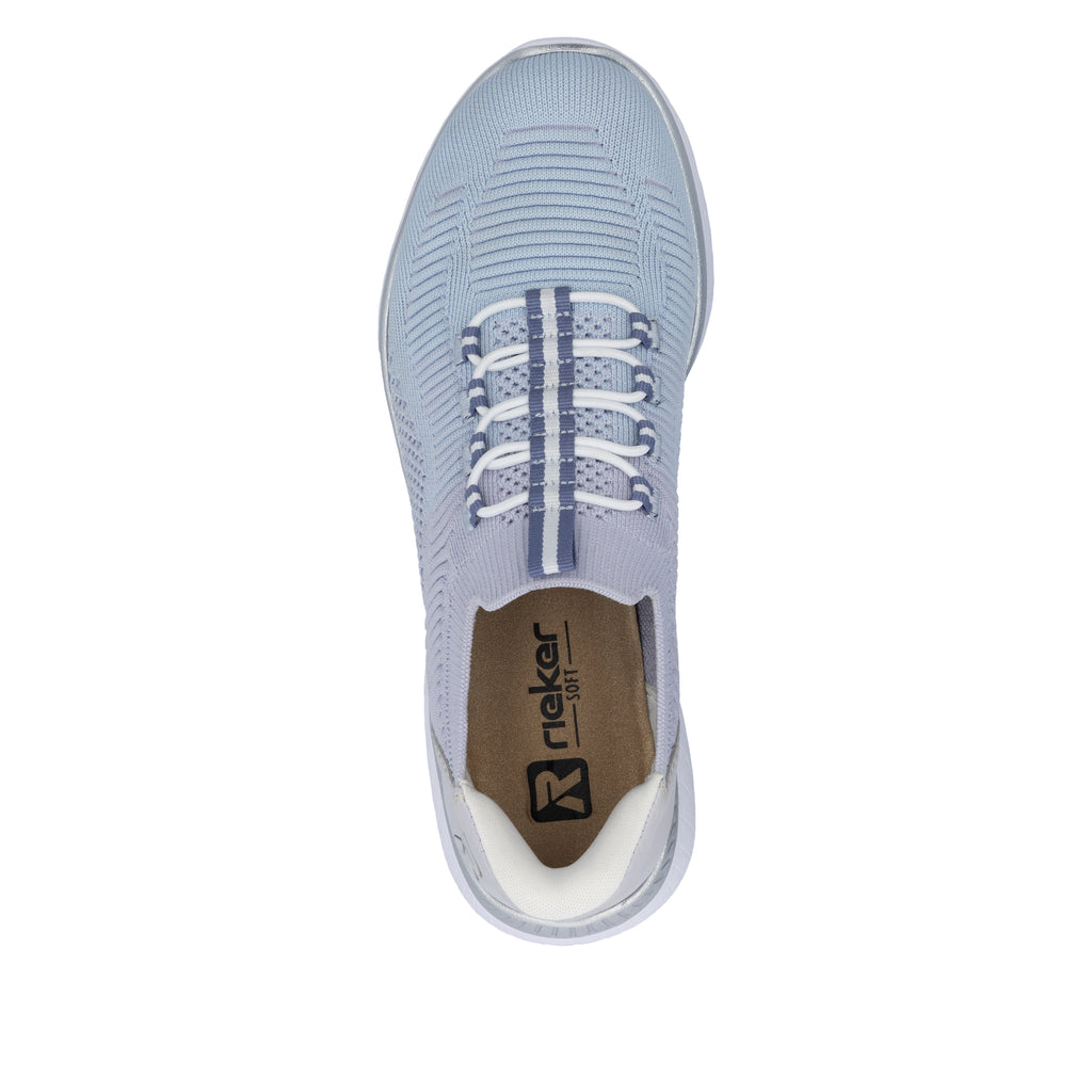 Blue Elasticated Shoes for Women | Rieker M5066-30