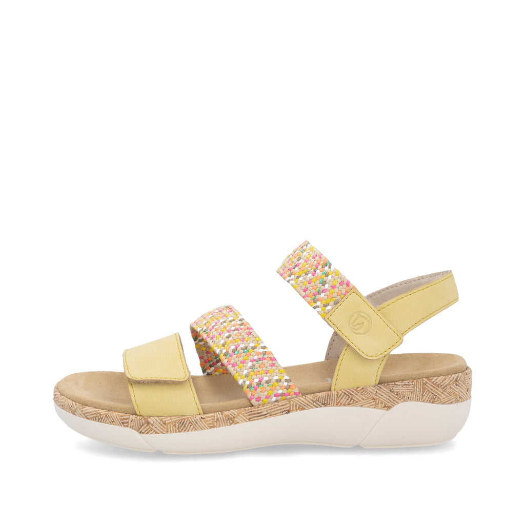 Yellow Hook & Loop Sandals for Women | Remonte R6861-68