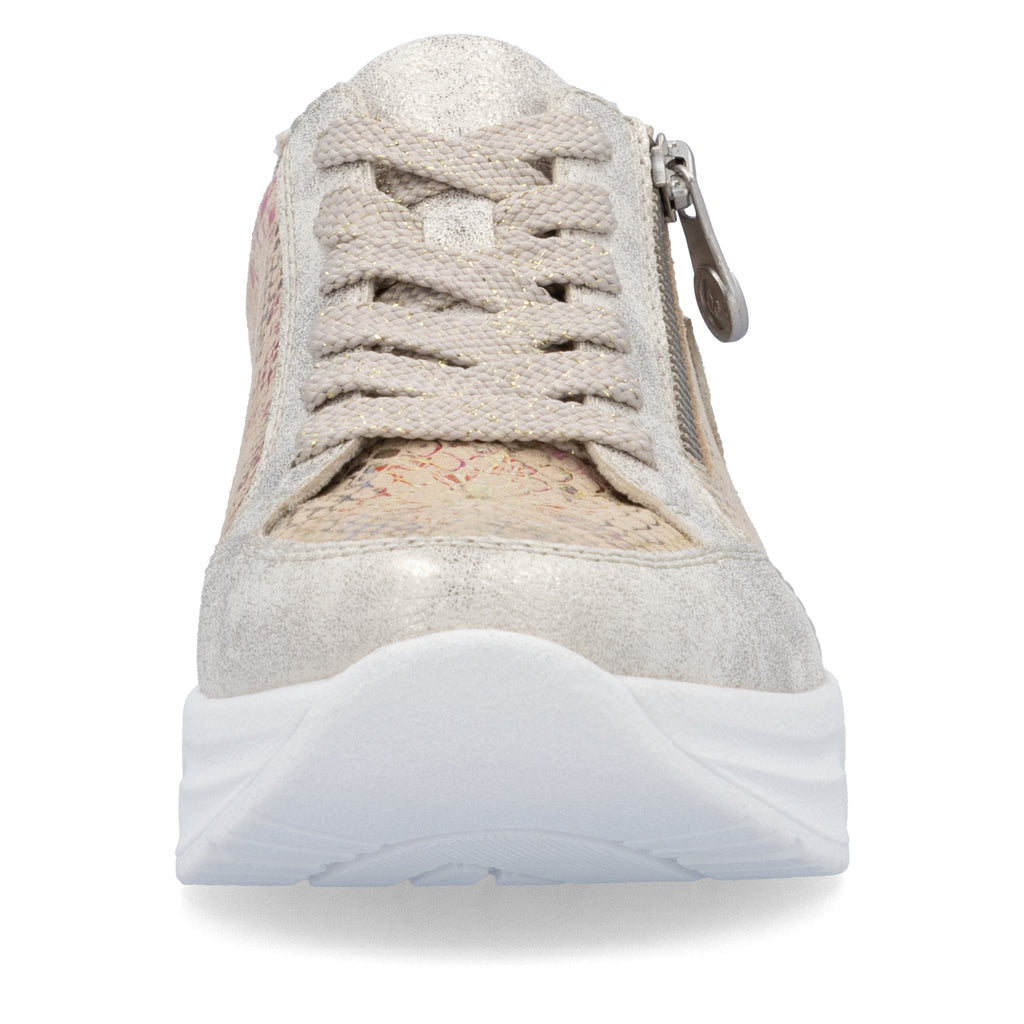 Beige Zip Shoes for Women | Rieker N8103-60