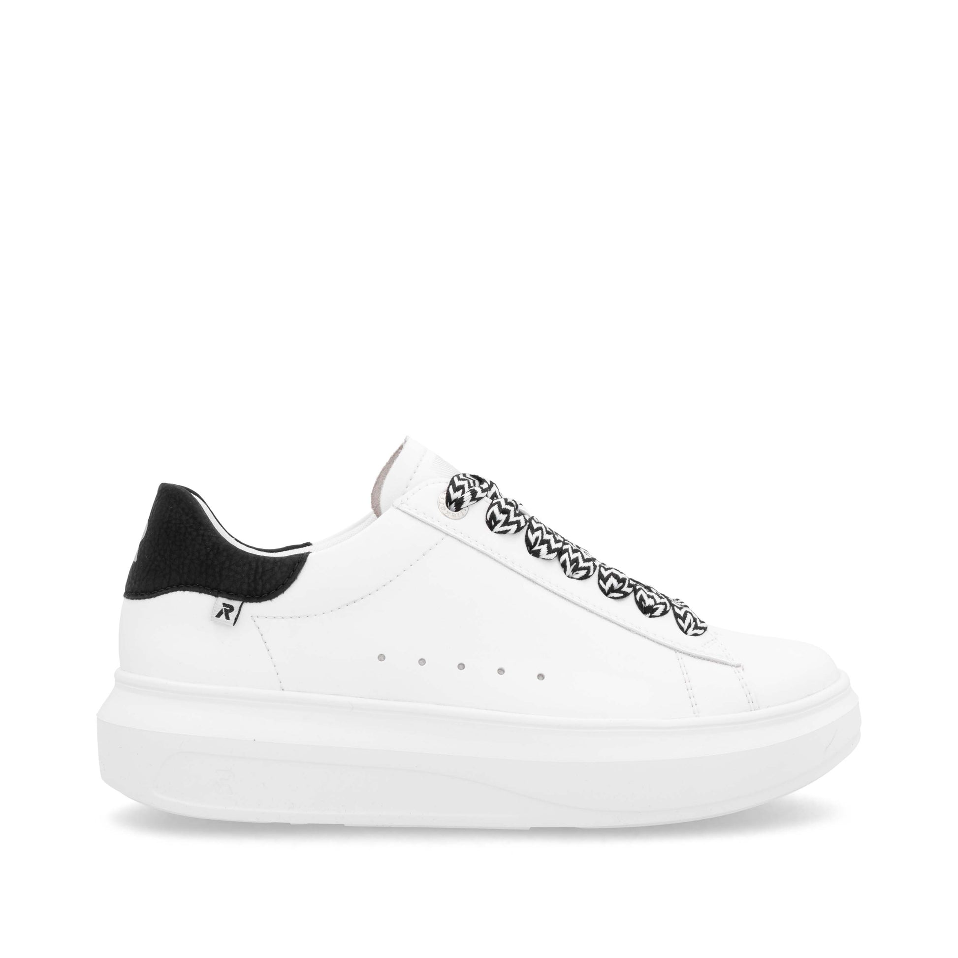 White Elasticated Shoes for Women | Rieker W1201-80