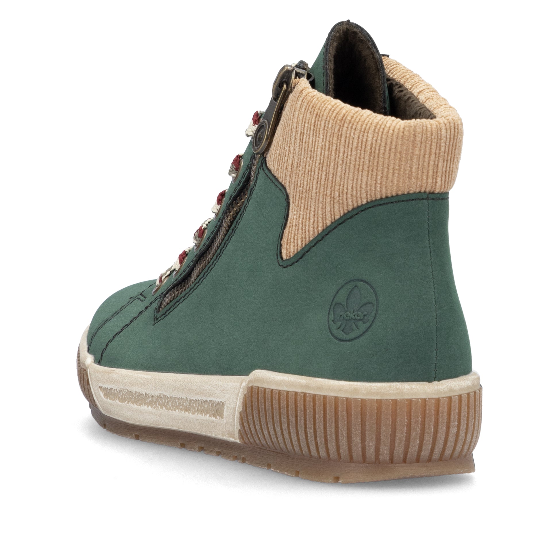 Green Zip Boots for Women | Rieker N0709-54