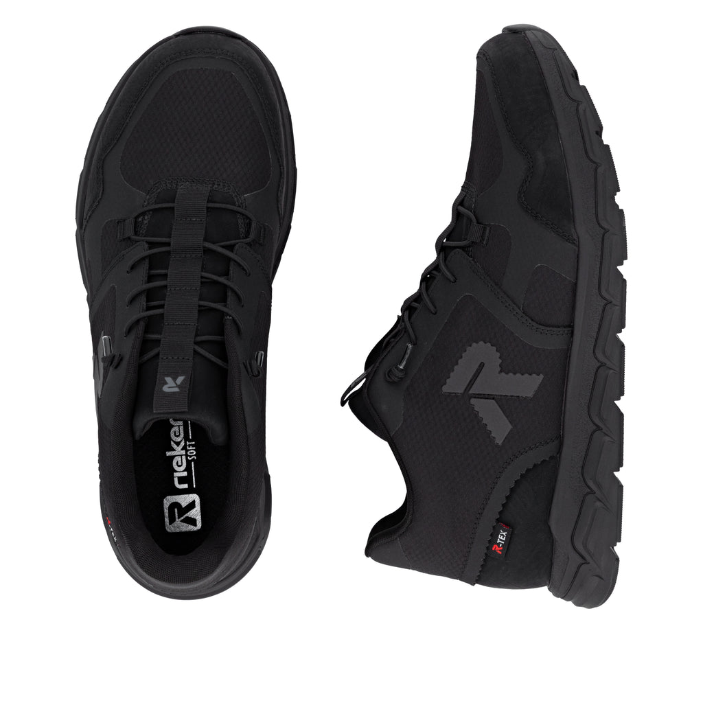 Black Elasticated Boots for Men | Rieker Sport 09170-00