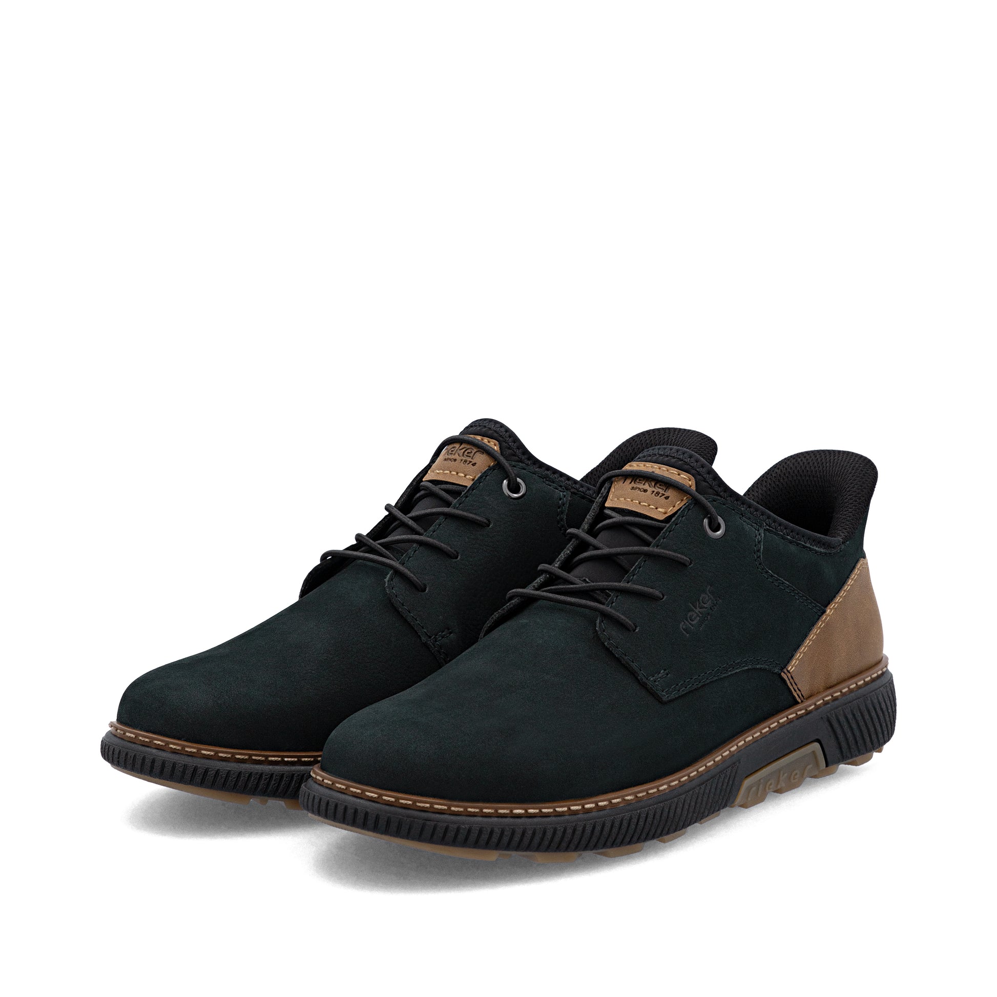 Blue Elasticated Shoes for Men | Rieker B3357-15