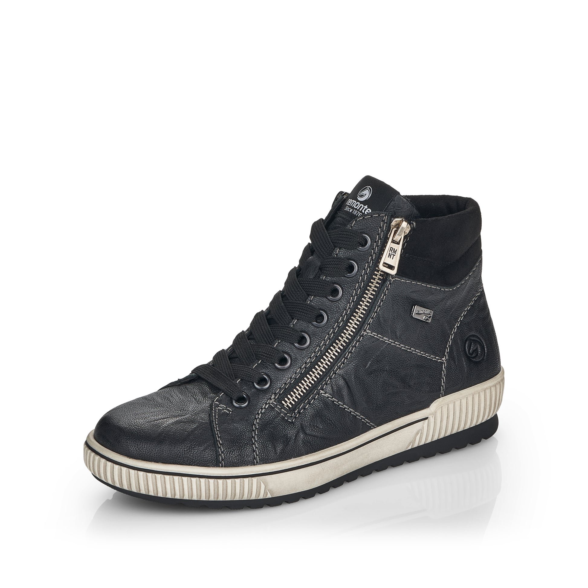 Black Zip Boots for Women | Remonte D0772-01