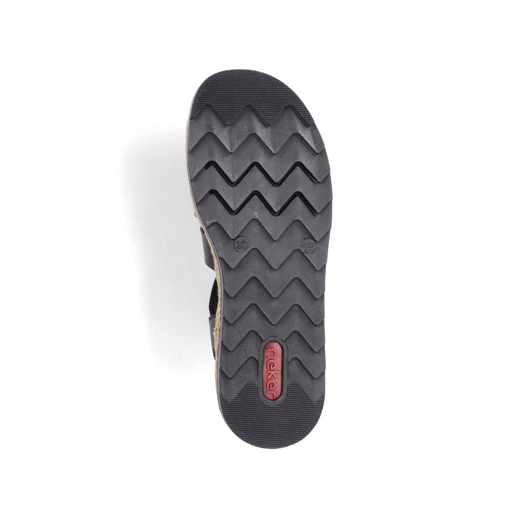 Black Hook & Loop Sandals for Women | Rieker V7904-00