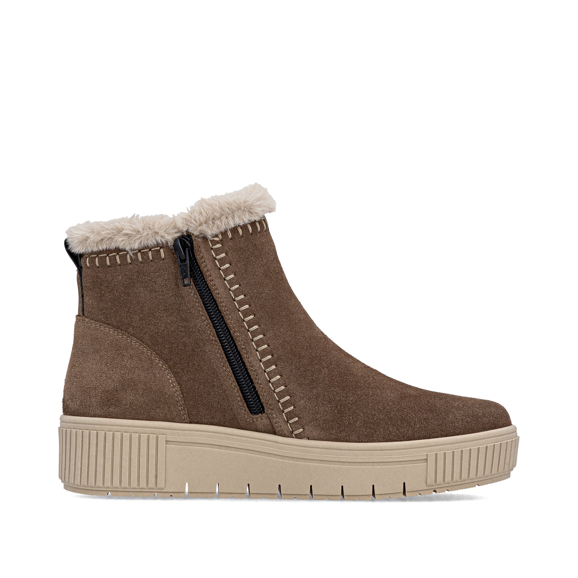 Brown Zip Boots for Women | Remonte D3B70-20