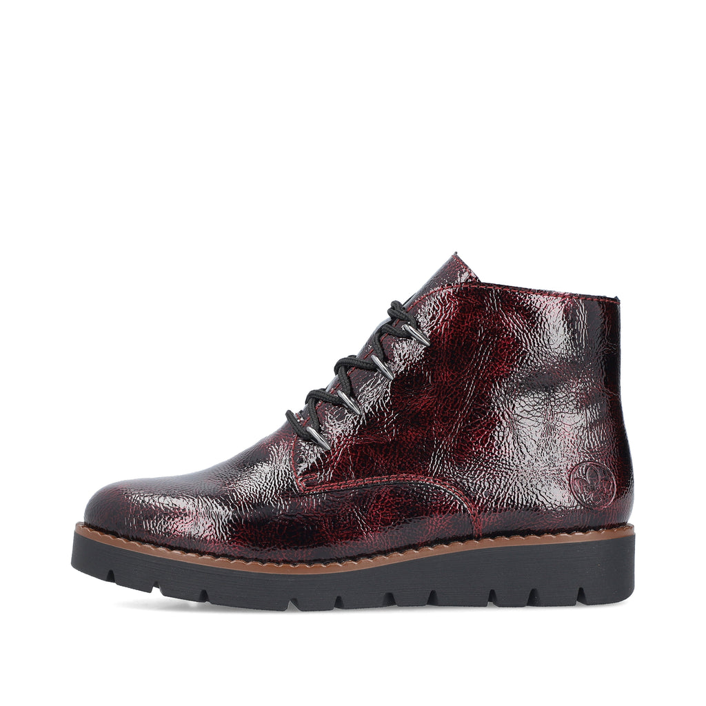 Red Zip Boots for Women | Rieker 44902-35